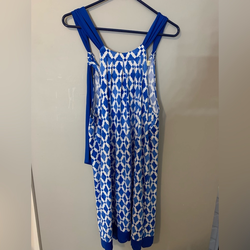 Mud Pie Blue & White Dress